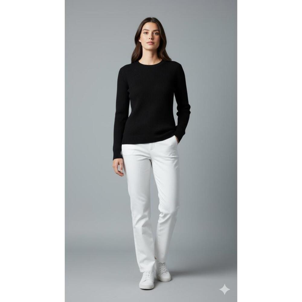 Quince Women’s 100% Mongolian Cashmere Black Sweater Size S